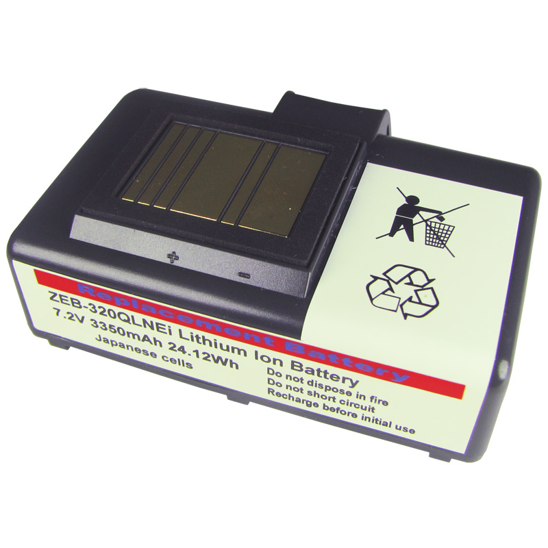 QLN320 stampante fotocopiatrice scanner etichettatrice vhbw batteria compatibile con Zebra QLN220 3400mAh, 7,4V, Li-Ion QLn220HC 